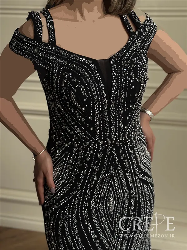 ماکسی دالقیچ مروارید دوزی