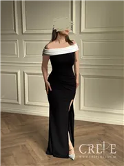 ماکسی یقه قایقی کمربندی