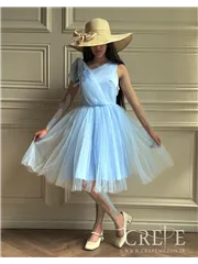 پیراهن سرشانه پاپیون