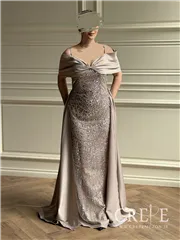 ماکسی دکلته پاپیونی کارشده نجلا