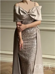 ماکسی دکلته پاپیونی کارشده نجلا