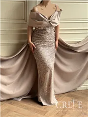 ماکسی دکلته پاپیونی کارشده نجلا