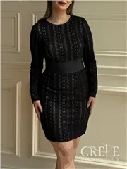 پیراهن کوتاه کمر چرم