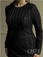 پیراهن کوتاه کمر چرم