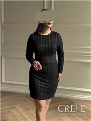 پیراهن کوتاه کمر چرم