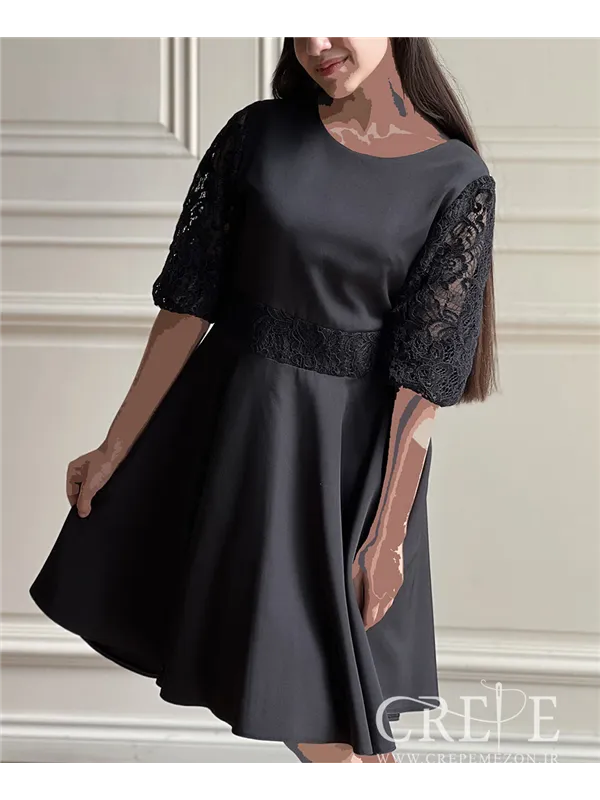 پیراهن مازراتی آستین گیپور