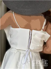 کراپ پاپیون بند مرواریدی