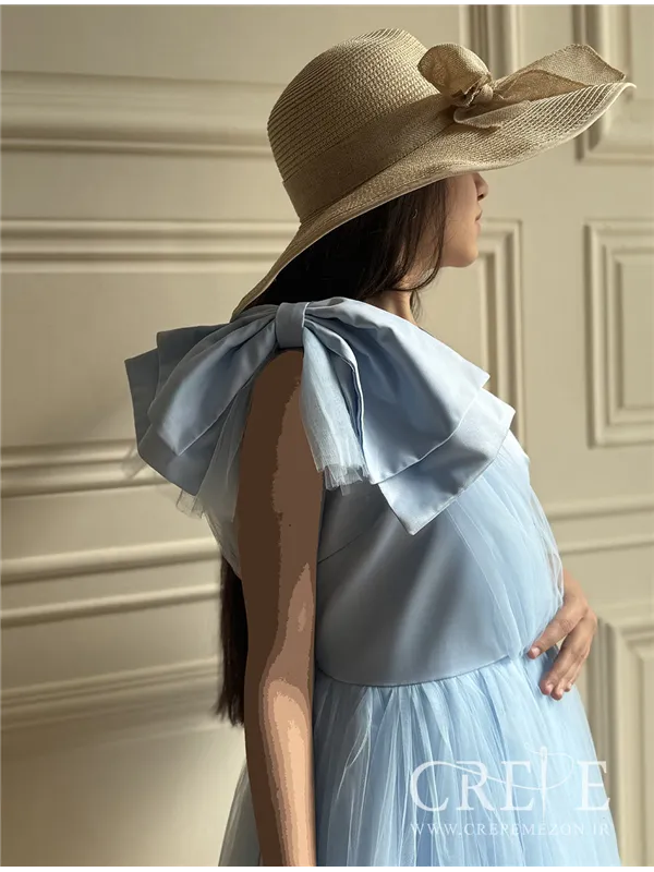 پیراهن سرشانه پاپیون