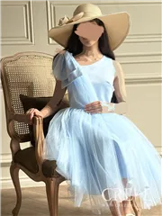 پیراهن سرشانه پاپیون