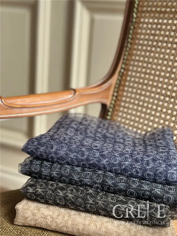 شال حریر کریشه پفکی ck