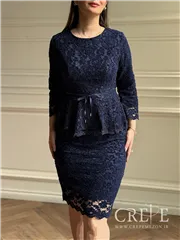 بلوز دامن مخمل گیپور