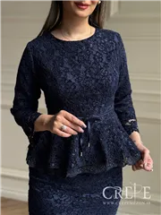 بلوز دامن مخمل گیپور