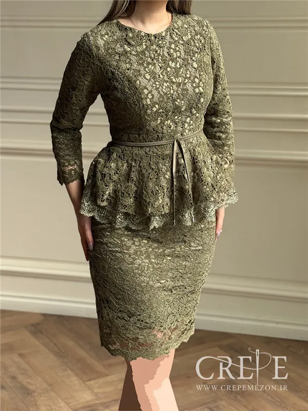 بلوز دامن مخمل گیپور