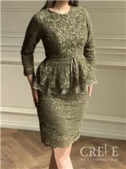 بلوز دامن مخمل گیپور