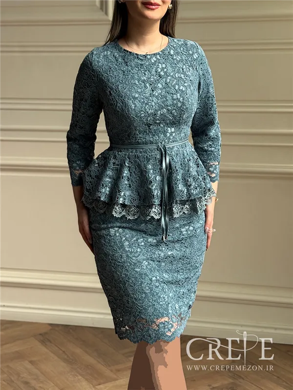 بلوز دامن مخمل گیپور