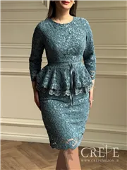 بلوز دامن مخمل گیپور