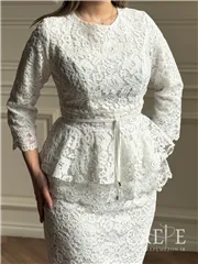 بلوز دامن مخمل گیپور