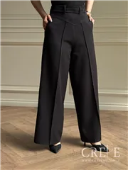 شلوار واید بغل زیپ کجراه قد 108