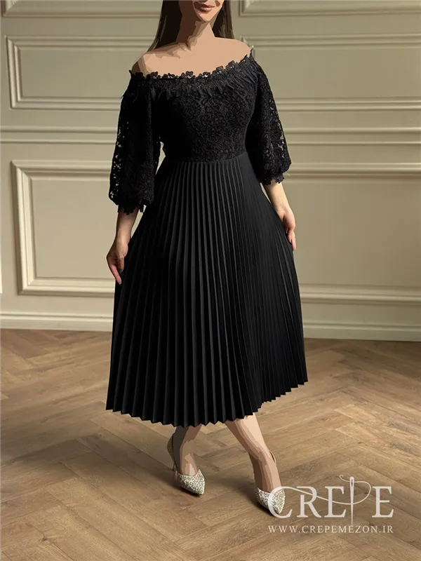 پیراهن دانتل پلیسه