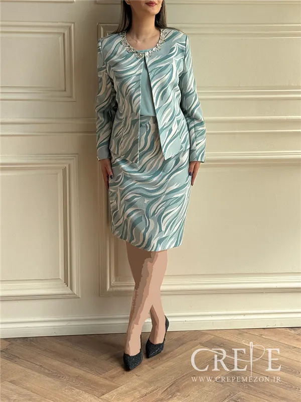 سه تیکه کت و دامن طرحدار