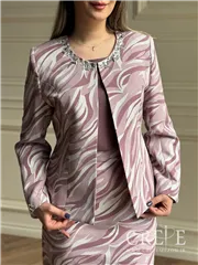 سه تیکه کت و دامن طرحدار