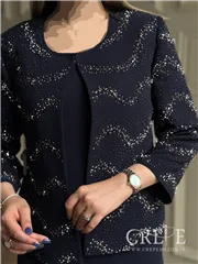 کت و سارافن سنگدوزی موجدار 