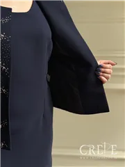 کت و سارافون سنگدوزی موجدار