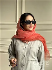 شال حریر دولایه زری دار 