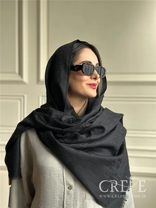 شال کشمیر مارک مشکی