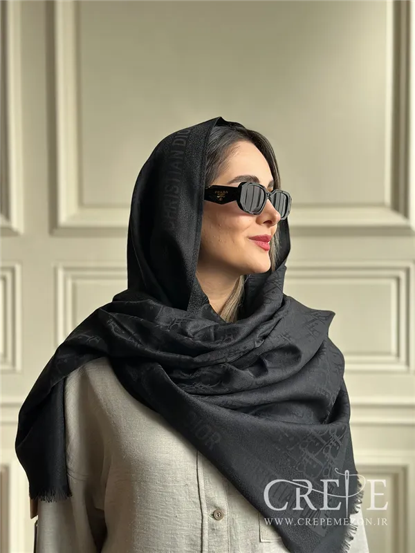 شال کشمیر مارک مشکی