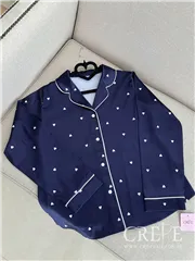 بلوز شلوار ساتن طرح قلبی