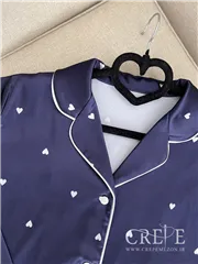 بلوز شلوار ساتن طرح قلبی