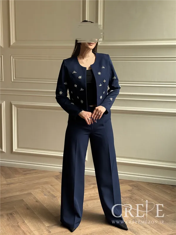 کت شلوار نگین دوزی خورشیدی