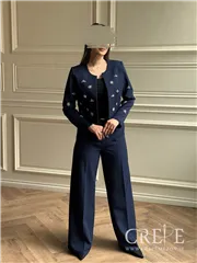 کت شلوار نگین دوزی خورشیدی