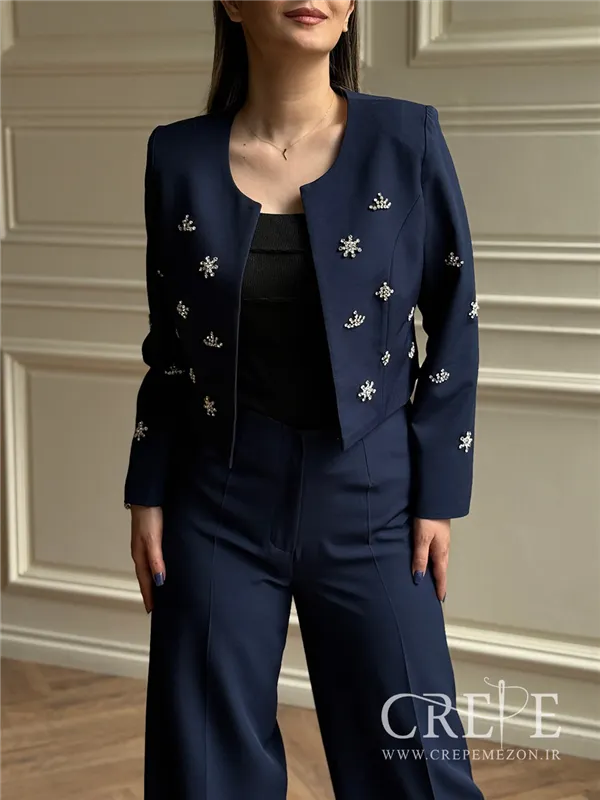 کت شلوار نگین دوزی خورشیدی