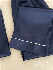 بلوز شلوار ساتن جلو دکمه