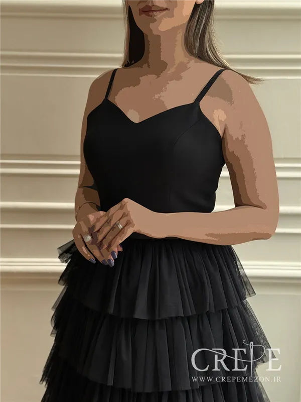 ماکسی دامن تور چیندار