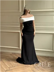 ماکسی دالقیچ یقه قایقی سفید