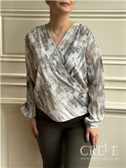 شومیز ساتن چپ و راستی