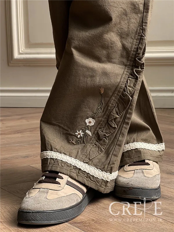 شلوار دمپا گلدوزی کاپاریس