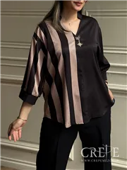 شومیز یکطرف راه راه لنتینی