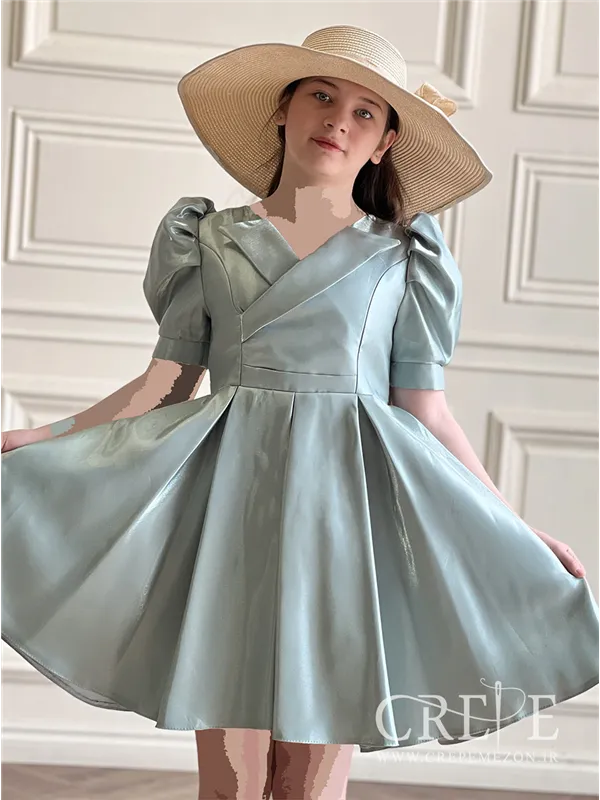 پیراهن ساتن چپ وراستی