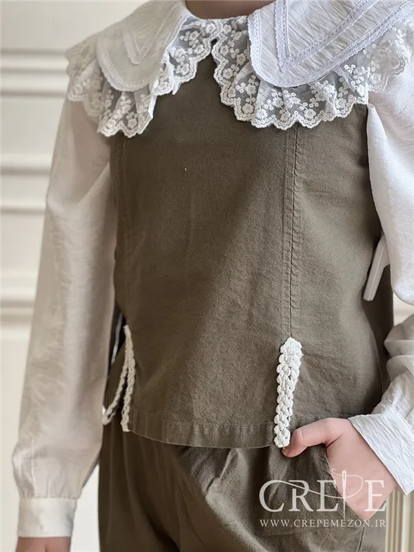 ست تاپ و شلوار نوار کنفی