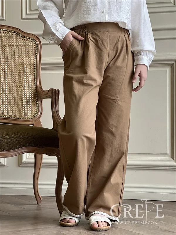 ست تاپ و شلوار نوار کنفی