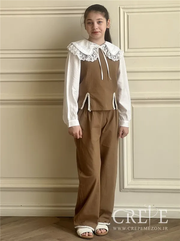 ست تاپ و شلوار نوار کنفی