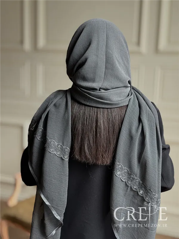 شال مزونی دانتل دار