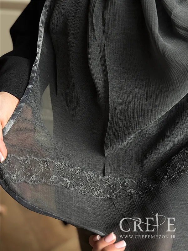 شال مزونی دانتل دار