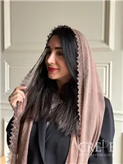 شال حریر دور تور پاپیونی 