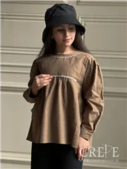 شومیز دور یقه گلدوزی