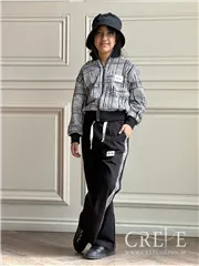 ست سویشرت وشلوار طرح دار 